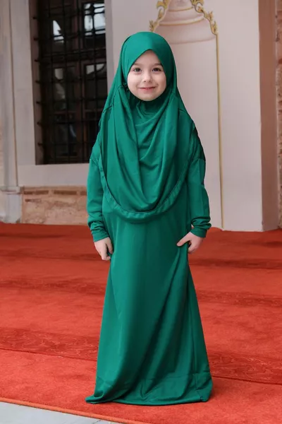 Children's Prayer Dress Emerald Green