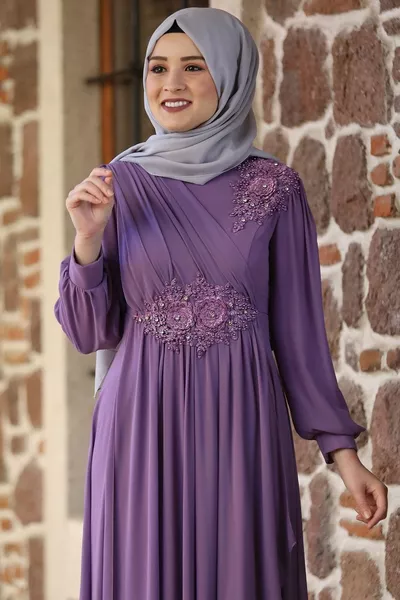Nevra Evening Dress Lilac