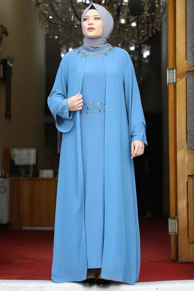 Ferda Evening Dress Indigo