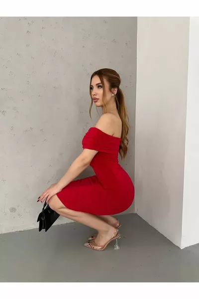 مادونا خط العنق الرباط البسيطة ساندي النسيج المرأة اللباس