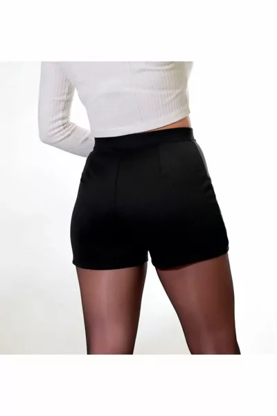 المرأة السراويل السوداء تنورة الغطاء