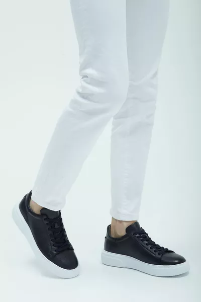 سنيكرز وسنيكرز جلد طبيعي للرجال   Erk Ayk 