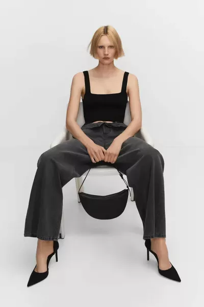 نسائي جلد الغزال بكعب رفيع