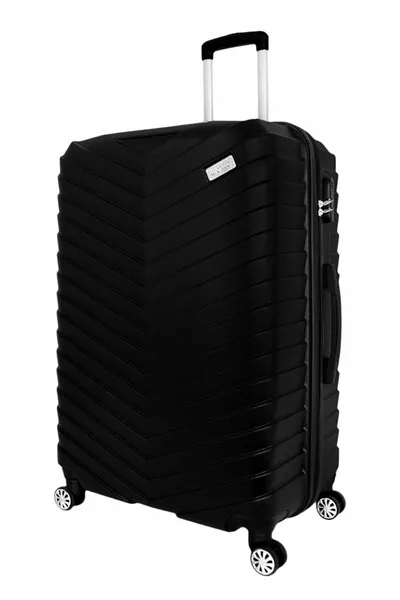  Черен среден и кабинен комплект куфари от 2 части