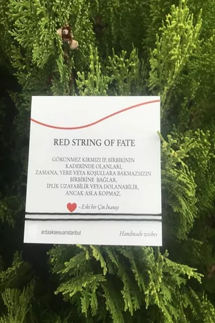 Red String Siyah Ip Çift Bileklik