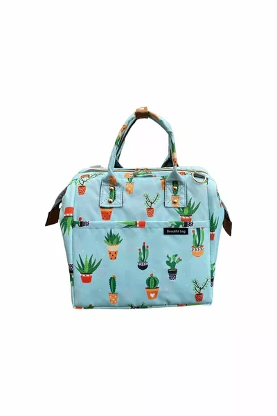 معزول بالحرارة للماء حقيبة حرارية الغذاء تحمل لانش بوكس الأخضر