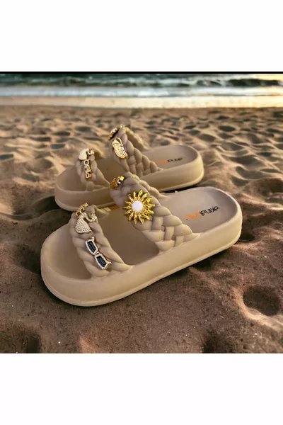 HOHE SOHLE STRAND POOL MEER GARTEN HAUSSCHUHE GEEIGNET FÜR DEN TÄGLICHEN GEBRAUCH