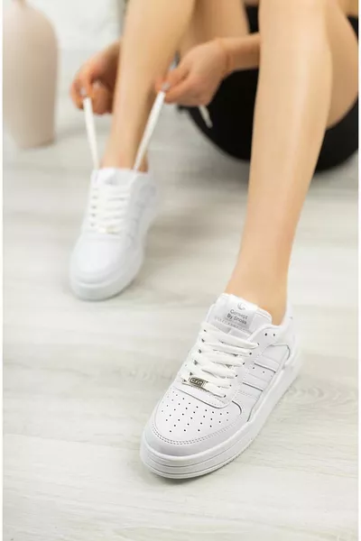 Unisexe garanti orthopédique léger flexible robuste sneaker sneakers blanc blanc