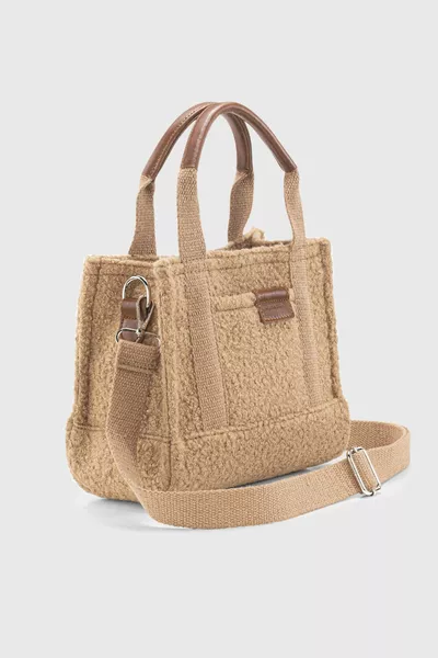 حقيبة نسائية من الفرو الصناعي المنك 