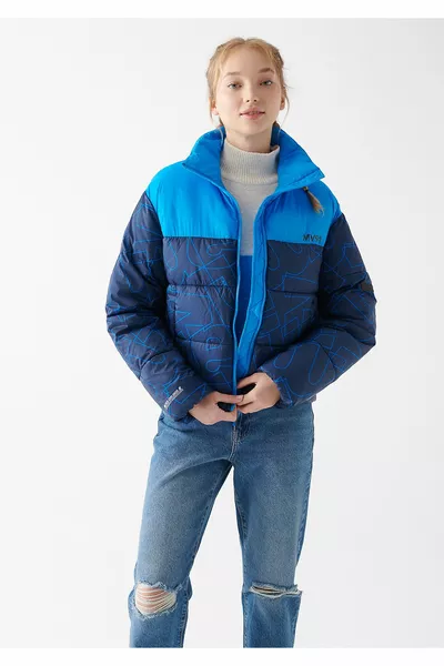 Блочный цвет пуховика 