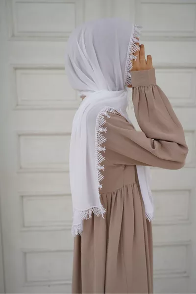 Copricapo, ricamo, coperchio per la preghiera, coperchio per mevlut, bianco