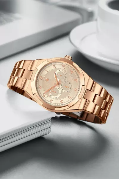 Herrenuhr Geldbörse Gürtel Geschenkset 