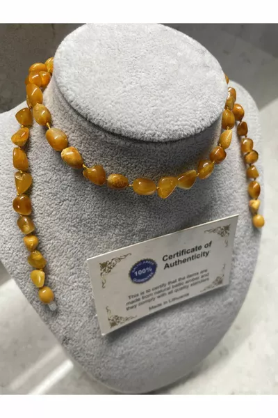 Adult Healing Source Original Certified Drop Amber Necklace