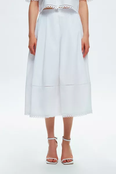 Ribbon Lace Long Skirt