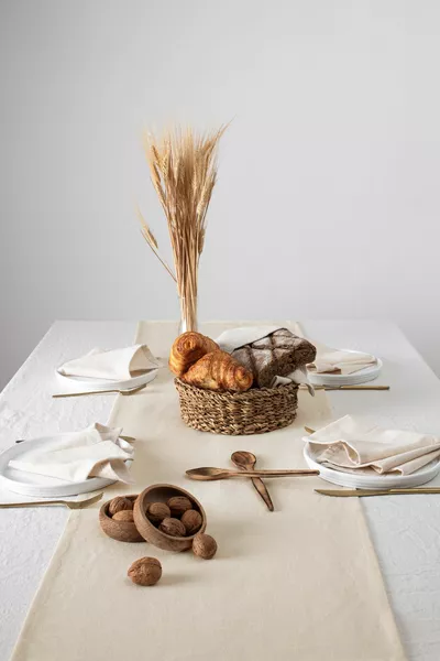 Textur | Bio Rohleinen Läufer  x 