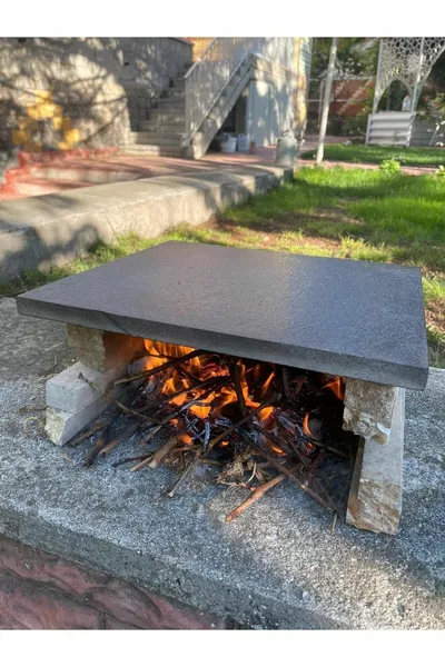 Natural Basalt Baking Stone - (CM) - Pizza Stone, Bread Stone, Barbecue Stone