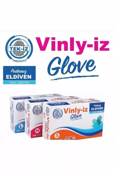 Vinly-iz قفازات TPE خالية من مسحوق القابل للتصرف S-M-L