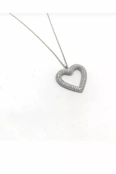 قلادة الزركون الفضية للسيدات