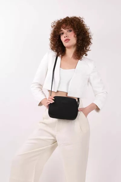 Tessuto da donna Mini Urban Crossbody Strap Zipper Adjustable Strap Model Borsa a mano, braccio e tracolla