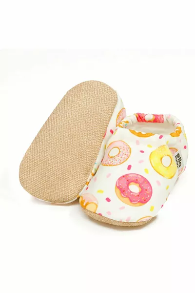 Non-Slip Sole Donat Patterned Baby Booties, Home Boots Slippers Nursery Shoes Panduf