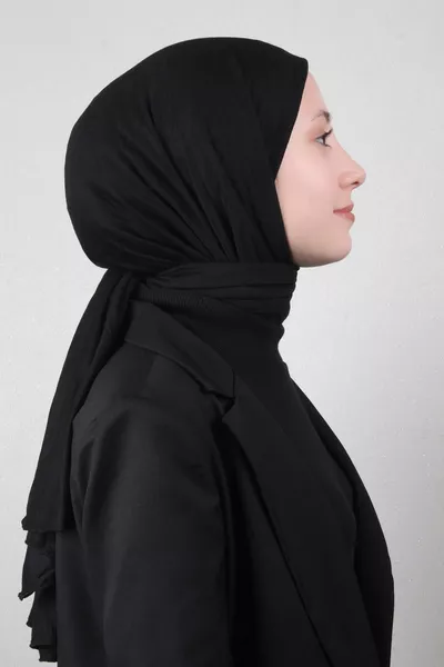 Combed Shawl -6 Black