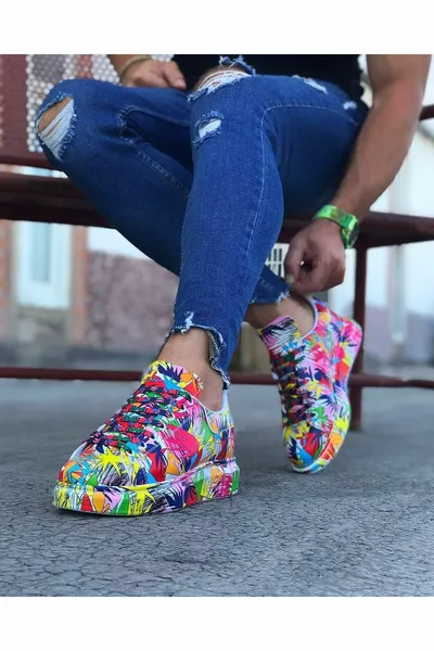  Multi-Dyed Men's Casual Shoes