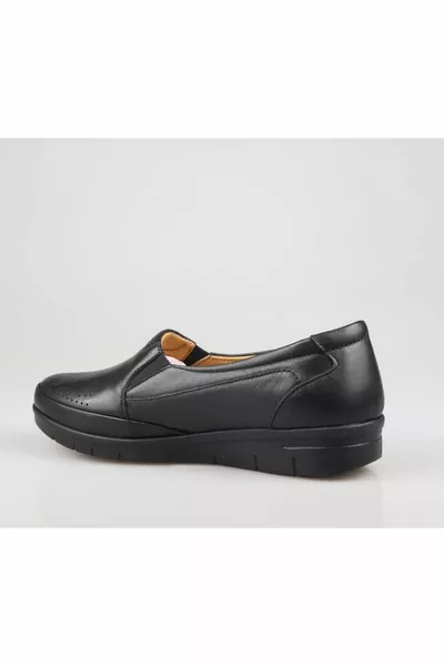  Ортопедическая Натуральная Кожа Черная Женская Повседневная Обувь Для Мамы