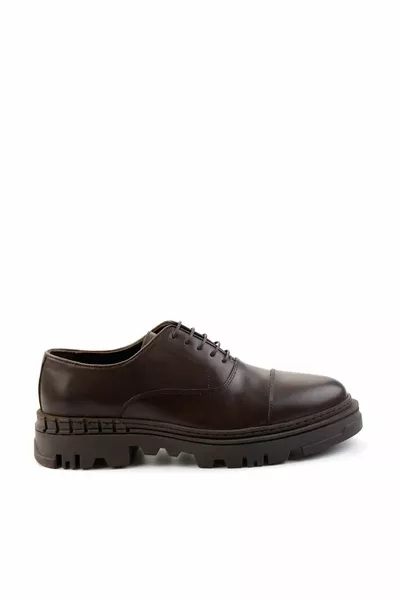 Café Cuir véritable Hommes Chaussures classiques 