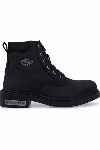 Genuine Leather Non-Slip Non-Cold Sole Model Men's Boots Black 