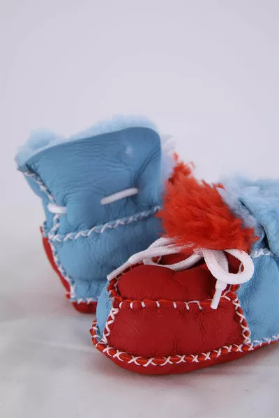 Baby Girl Boy % Leather Booties Pantduf Newborn First Step Shoe Box Gift 