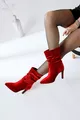 Wilma Red Velvet Сильфон Сапоги на шпильке