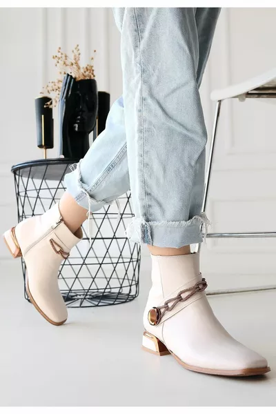 Roxani бежевые сапоги на каблуке