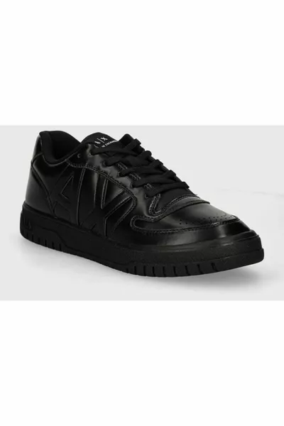 Мъжко лого на марката Ежедневна подметка Ежедневни черни маратонки  