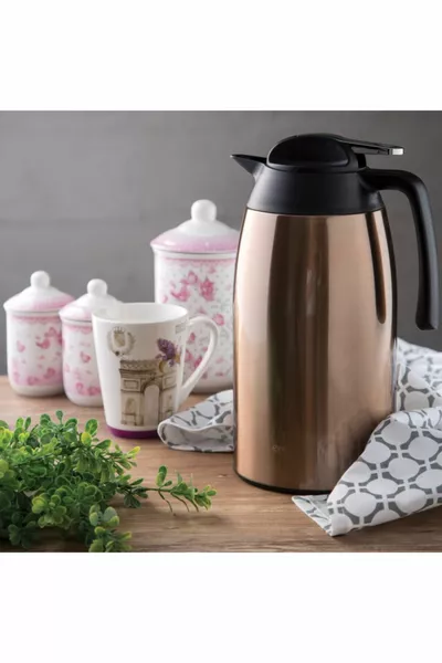 Стоманен термос Vega 2.1 Lt розово злато