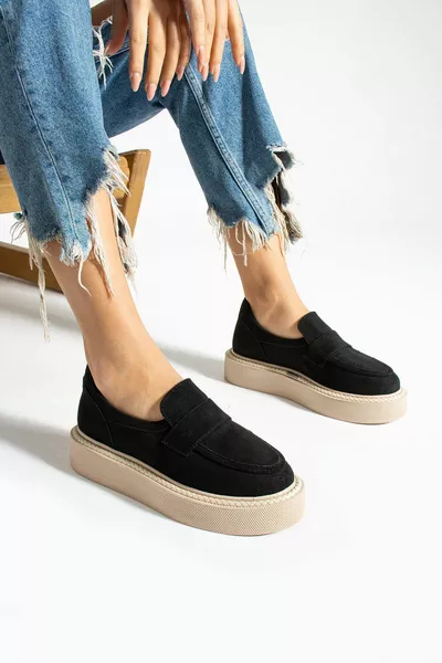 قاعدة بيج سميكة أسود لوفر