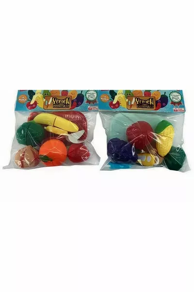  Pieces Cut Fruits Vegetables Cuttable Fruit Velcro Cuttable Toy Fruit Vegetable