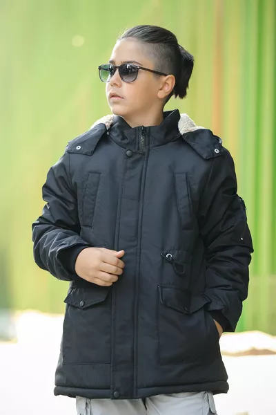 أكسفورد انفصال الصوف مقنعين داخل معطف الأولاد