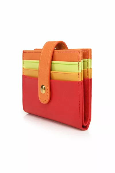 Женский красный цветной держатель для карт Jojo .