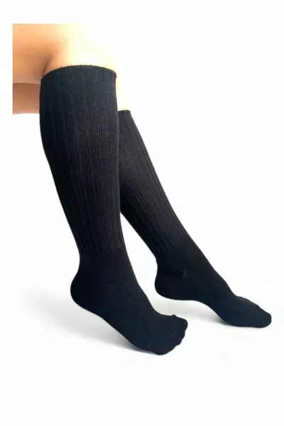 الجوارب 4 أزواج الركبة الطويلة تحت الركبة الشتاء المرأة الأحذية الصوفية جوارب النوم لمسة ناعمة أسود-أبيض-رمادي-بني