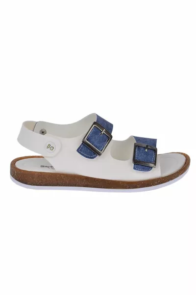 Witte marineblauwe sandalen voor jongens