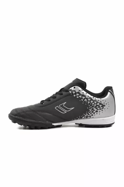  Black-silver Unisex Astroturf Shoes