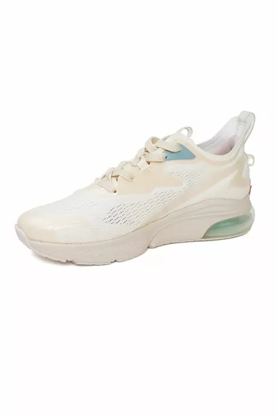 سنيكرز جلد طبيعي بيج للسيدات 