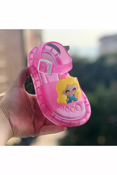 صنادل فاخرة مضيئة للأطفال صنادل نعل من النايلون (خفيفة الوزن)