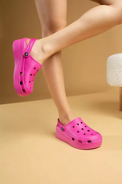 المرأة فوشيا إيفا البحرية طبيب ممرضة مستشفى شاطئ كونفورت تدليك الصنادل وحيد النعال