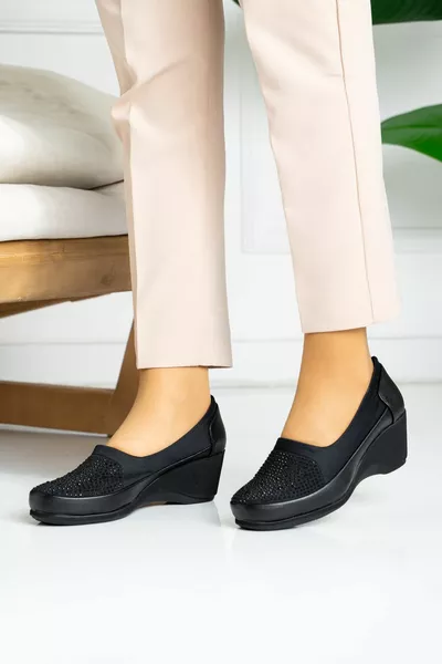 Klassieke gewatteerde hak voor dames