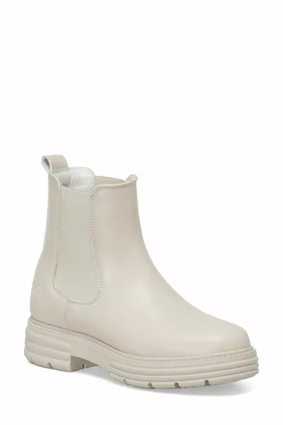 SARANDA 4PR Beige Bottes Chelsea Femme