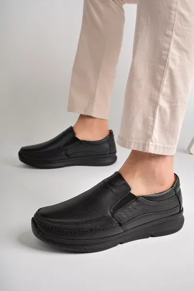 Herren Echtes Leder Leichte Ultra Bequeme Saisonale Gelee Freizeitschuhe