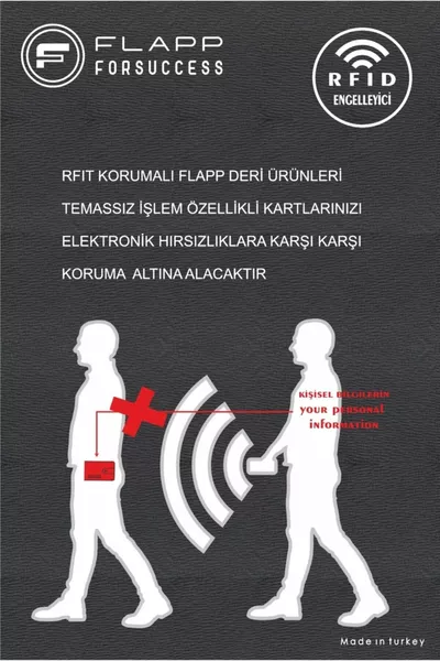 جلد طبيعي أسود منقوش RFID محمي للجنسين حامل بطاقة المحفظة