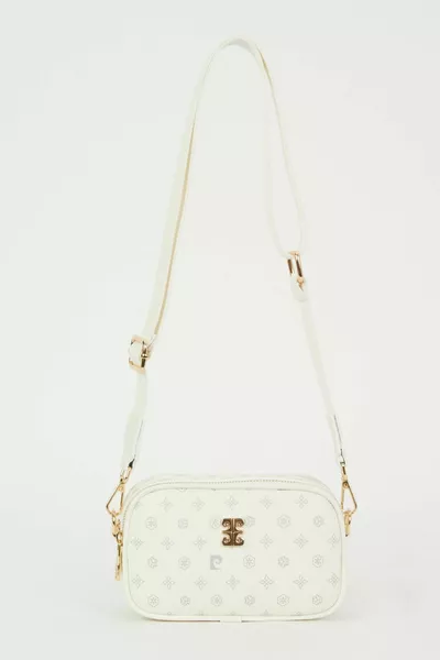 حقيبة كتف نسائية بلون أبيض 