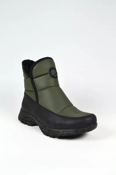 buzFiX Bottes de neige imperméables pour femmes avec fermeture éclair à l’intérieur de la fourrure